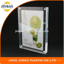 Jinbao factory Clear Leaflet Ad Holder Picture Frame 5X7 Acrylic Sign Holder